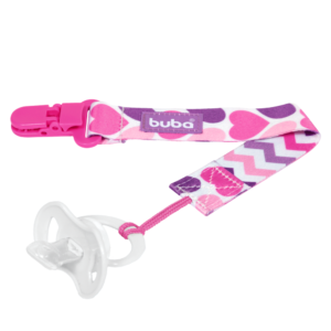 Kit Prendedor de Chupeta Corações