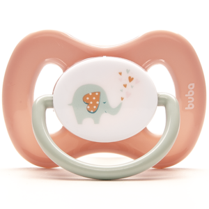 Chupeta Buba Comfort Tam.1 Elefantinho Rosa