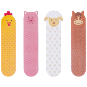 Kit 4 Lixas de Unha Fazendinha