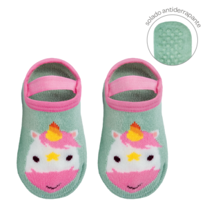Meia Sapatilha Antiderrapante Unicórnio - M