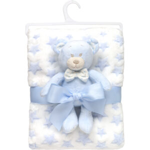 Mantinha com Ursinho Azul